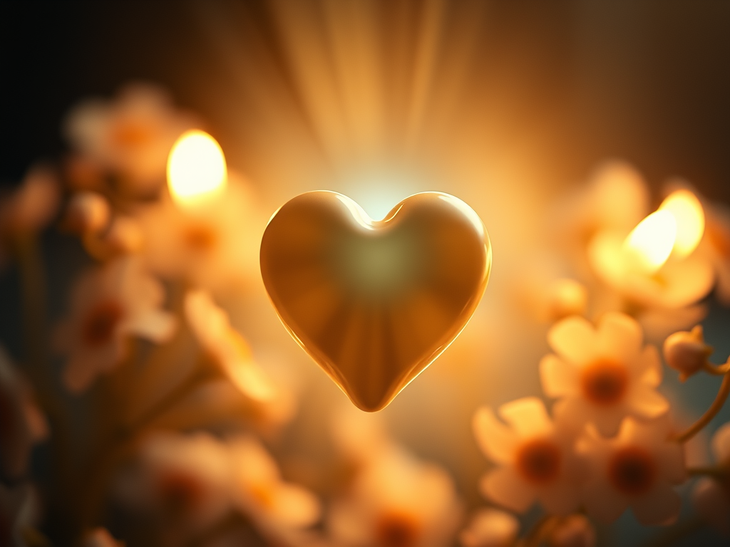 Coeur lumineux et rayonnant