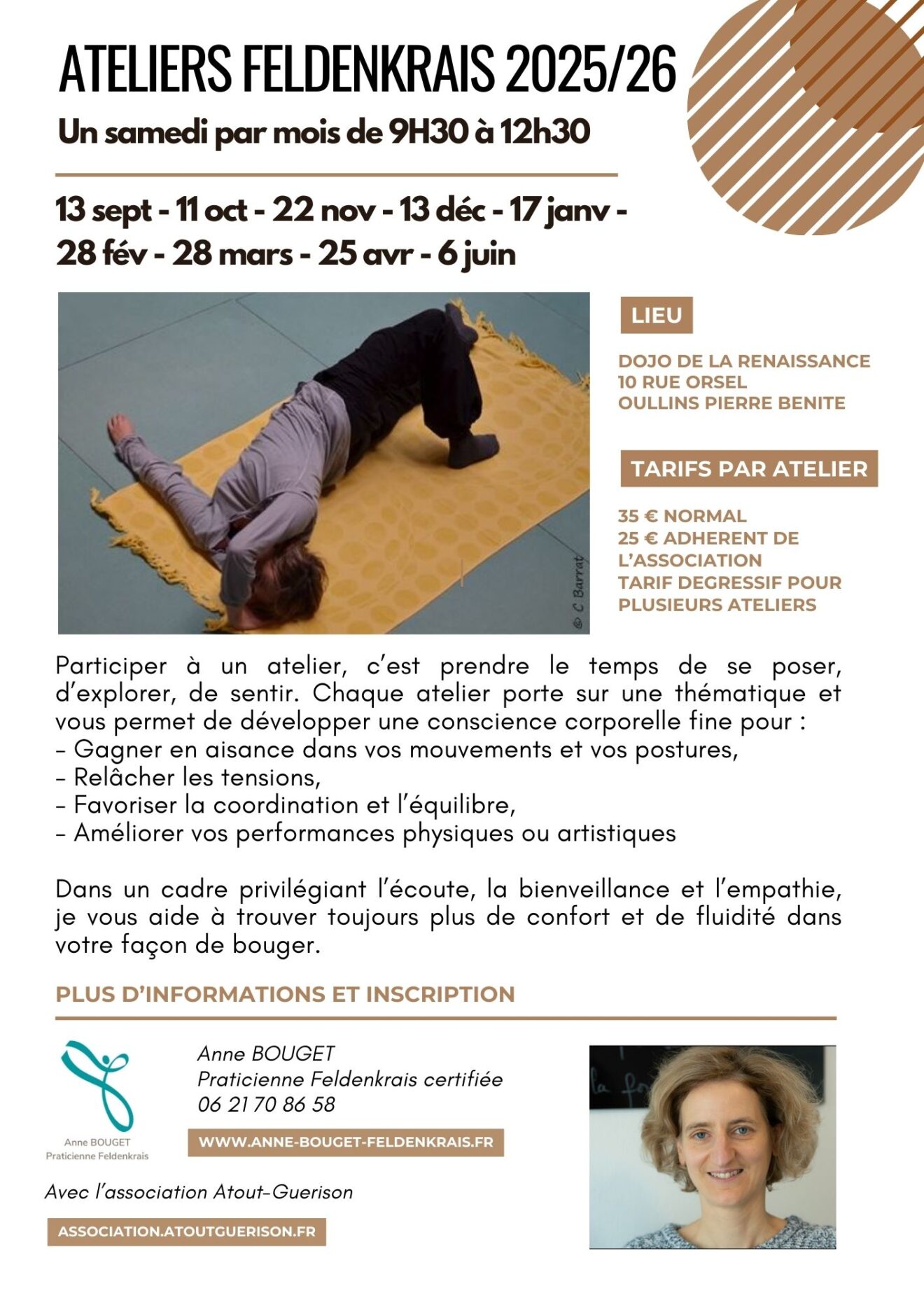 Flyer Ateliers Feldenkrais